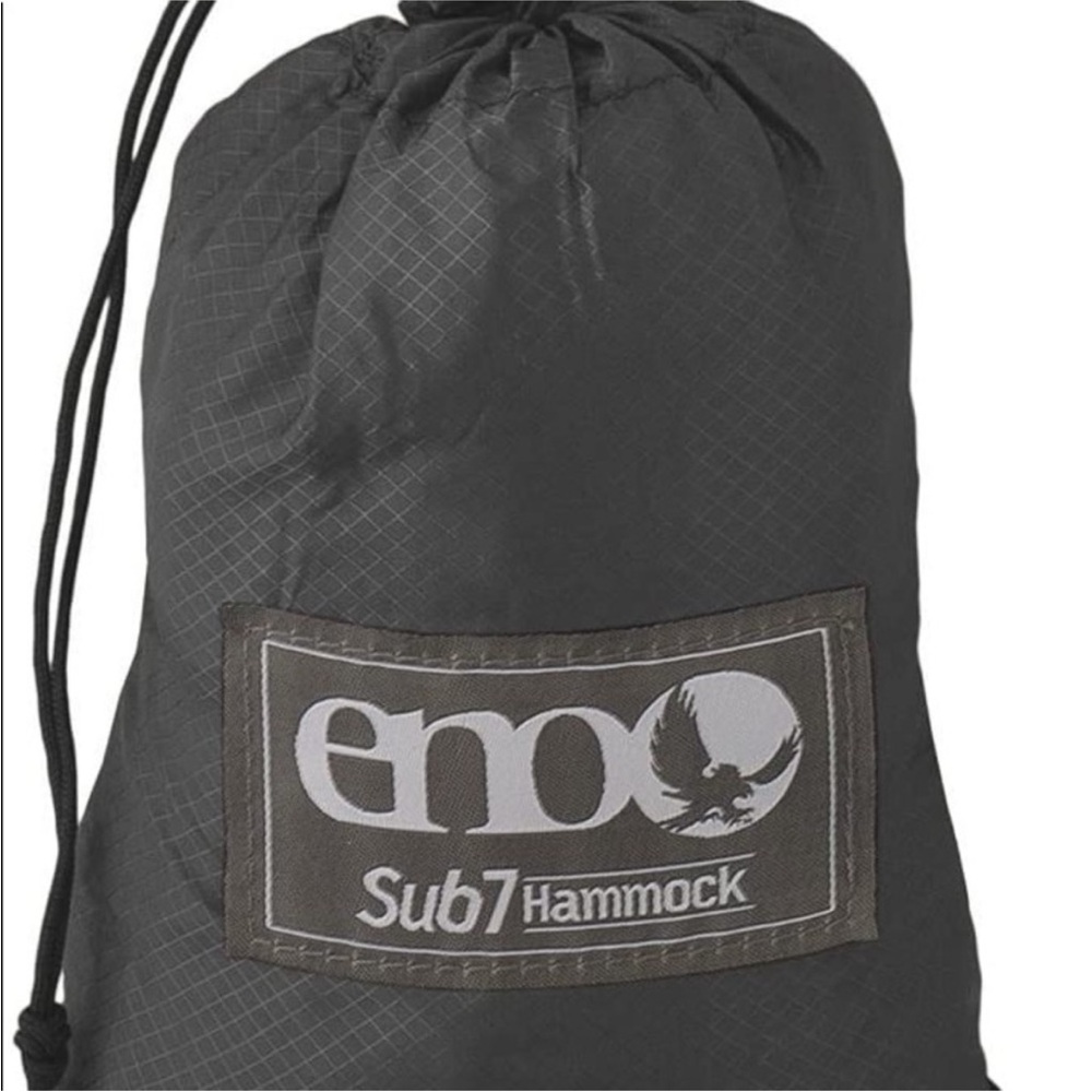 ENO Sub7 charcoal hammock includes straps